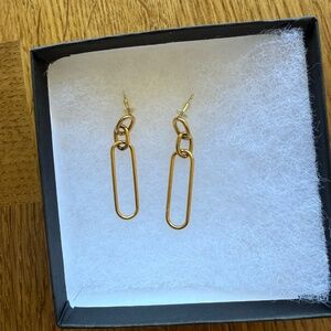 MARRIN COSTELLO EARRINGS CHAINLINK GOLD PLATED